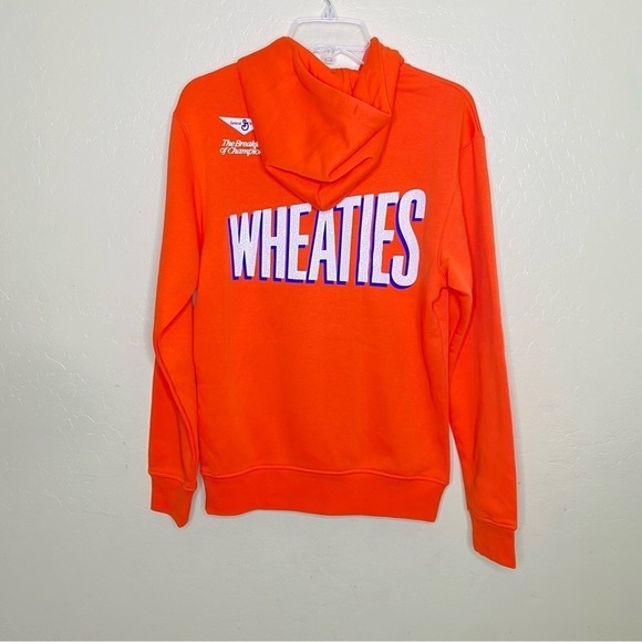 Jordan Flight MVP Wheaties Fleece Hoodie Orange Rush Nwt Men Size XS - Picture 7 of 14